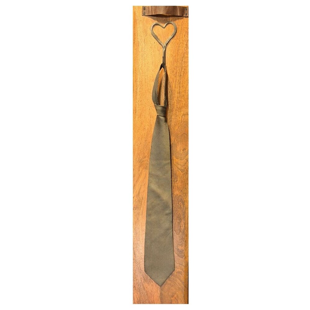 Classic Tie * Joseph & Lyman *  Olive Green with Geometric Patten  [59.25" x 3 3